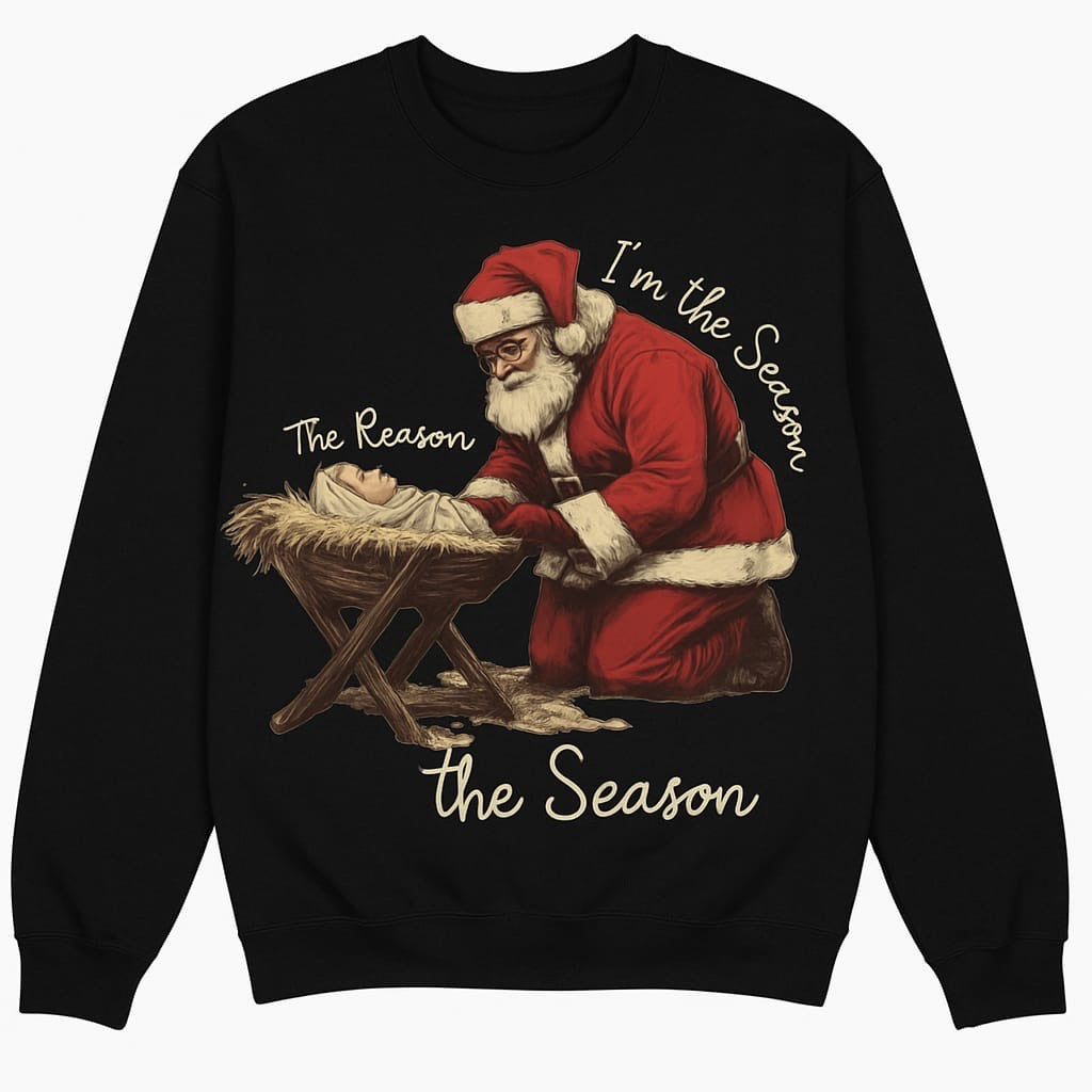 Santa &Little Baby Sweat-Shirt