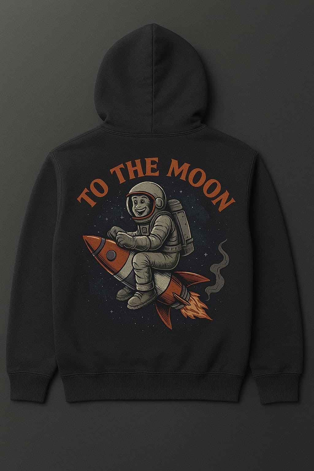 Astronaut landing on moon on Unisex Hoodies