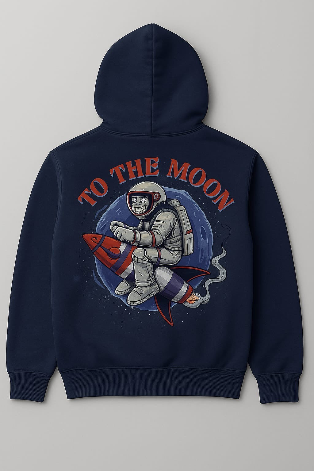 Astronaut landing on moon on Unisex Hoodies
