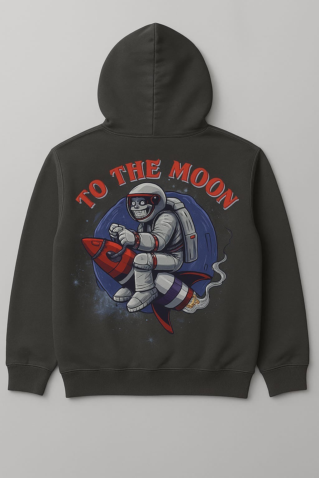 Astronaut landing on moon on Unisex Hoodies